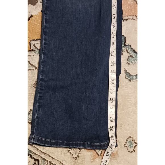 Maurices Mid Rise Straight Stretch Jeans Womens Size 22L Short Blue Meas. 43x32 - Picture 4 of 8